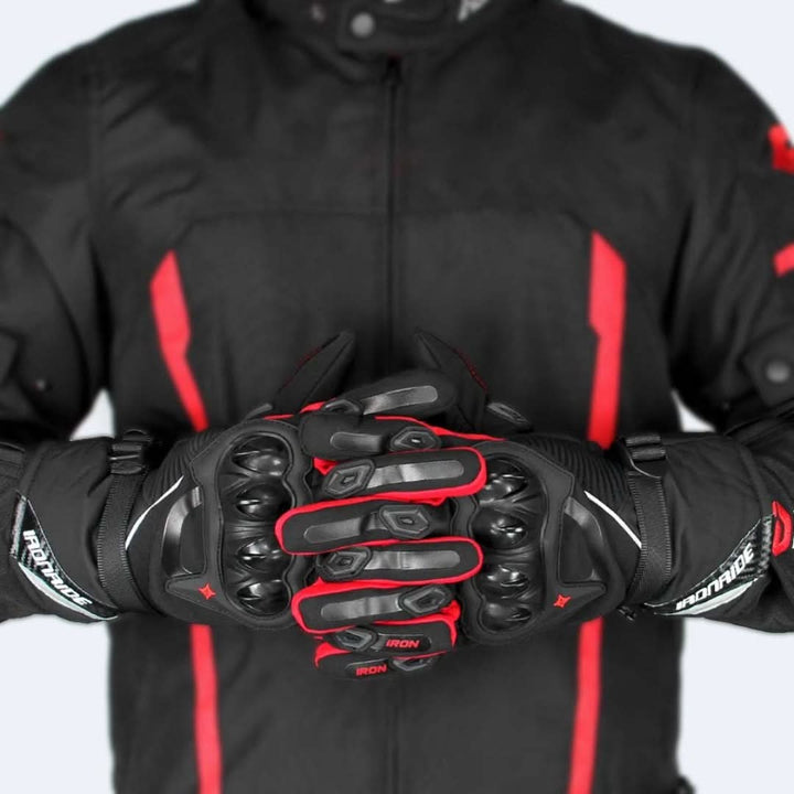 Waterproof Motorcycle Gloves for Winter - ShieldRide-Black-M-The Livary