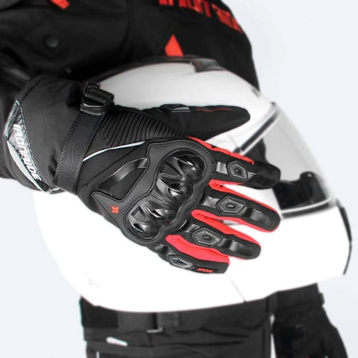 Waterproof Motorcycle Gloves for Winter - ShieldRide-Black-M-The Livary
