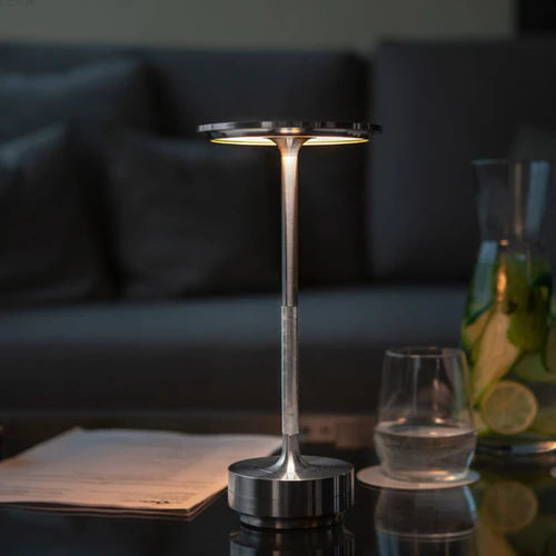 Wireless Smart Table Lamp - AuraGlow-Gold-The Livary