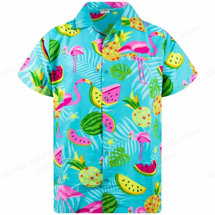 Tropical 3D Flamingo Shirt – Kai-C-S-The Livary