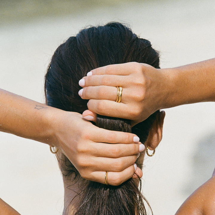 Stackable Ring Set - Luna-5-Gold-The Livary