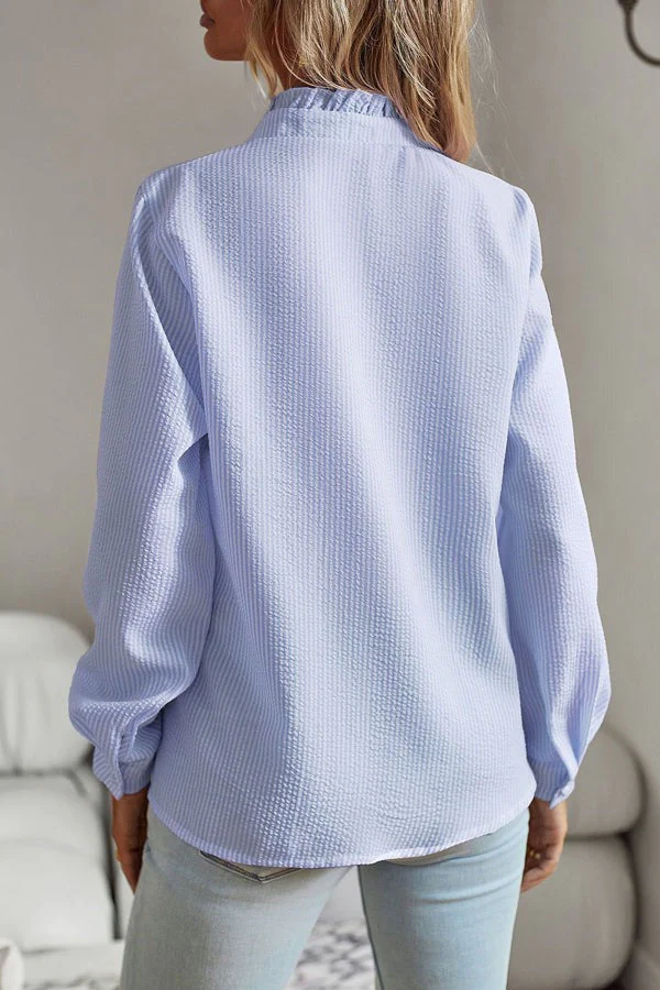 Stylish Blue Blouse - Celeste-S-The Livary