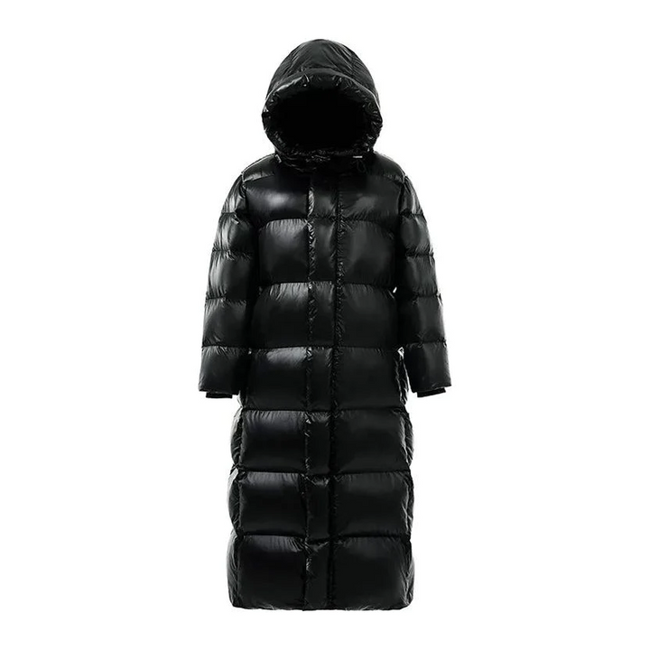 Stylish Long Quilted Winter Coat for Women - Mila-Black-S-The Livary