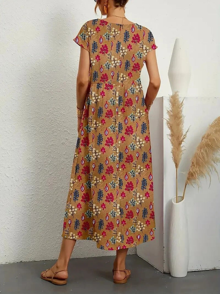 Airy cotton dress – Isadora-Brown-S-The Livary