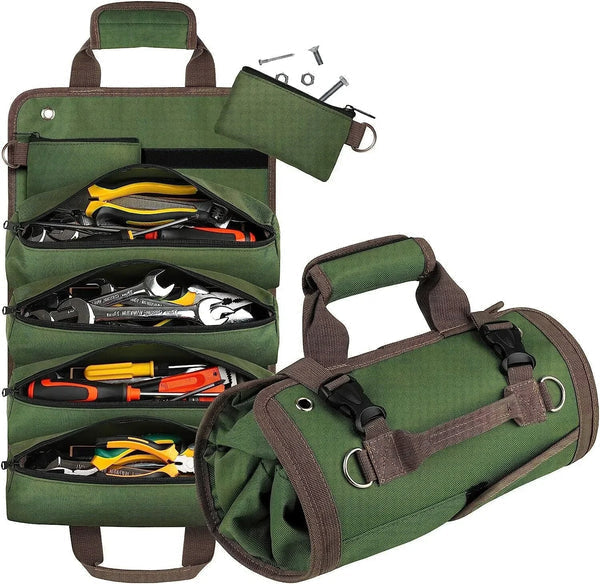 Roll-up Tool Bag for Every Job - ForgeRoll-Green-The Livary