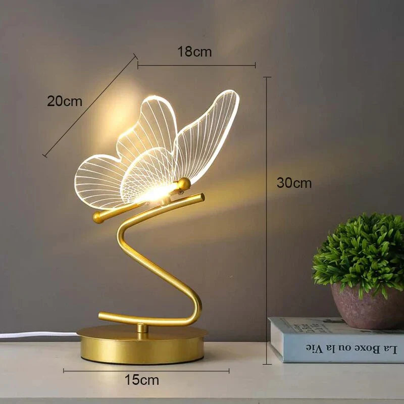 Luxury Butterfly LED Table Lamp - ButterflyLuxe-The Livary