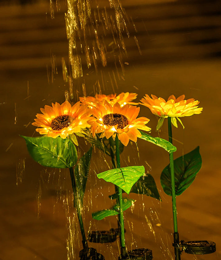Waterproof Solar Energy Sunflower Lamp - SolarBloom-1-The Livary