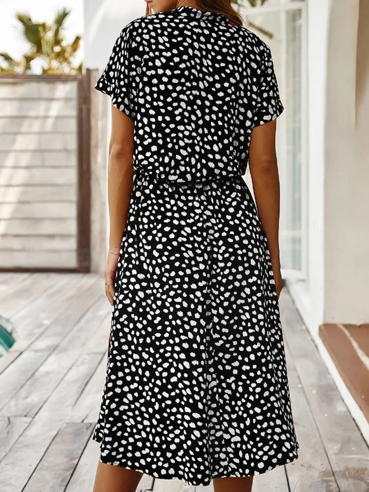 Chic Comfortable Dress - Sophia-Beige-S-The Livary
