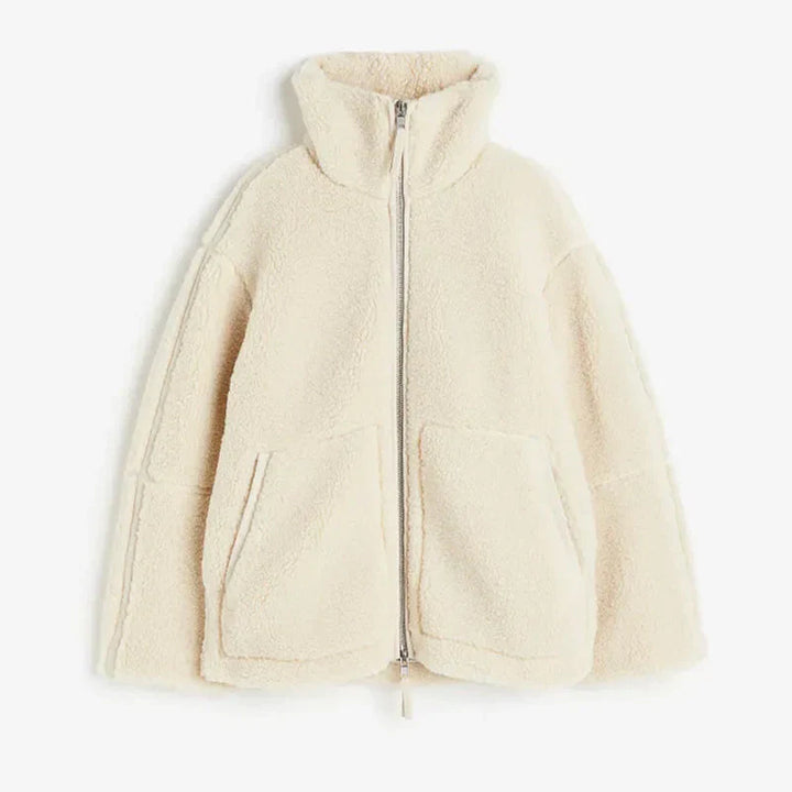 Comfy Teddy Coat - Mila-White-S-The Livary