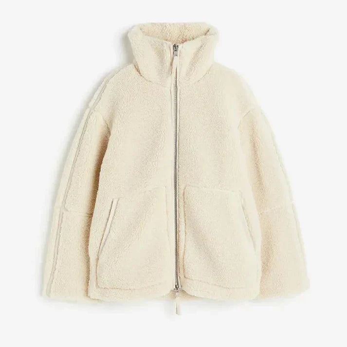 Ladies Fleece Winter Jacket - Avalon-White-XS-The Livary