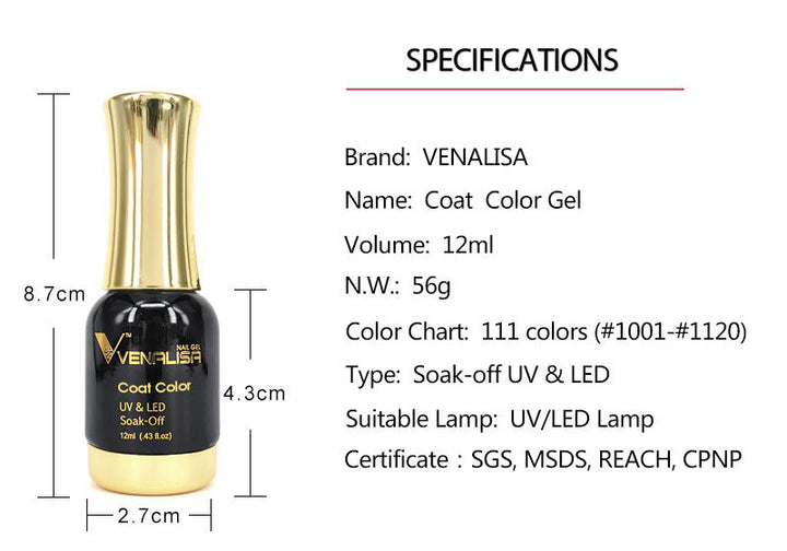 GEL NAIL VARNISH UV LED – LUXURY COLOURS 12ML-1003-The Livary