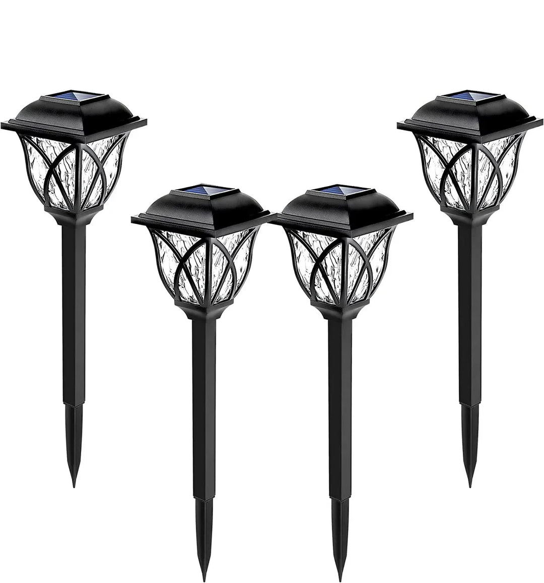Solar Garden Lighting with Natural Enchantment - LunaGlow-White-B 300MAH-The Livary