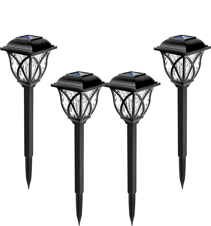 Solar Garden Lighting with Natural Enchantment - LunaGlow-White-B 300MAH-The Livary
