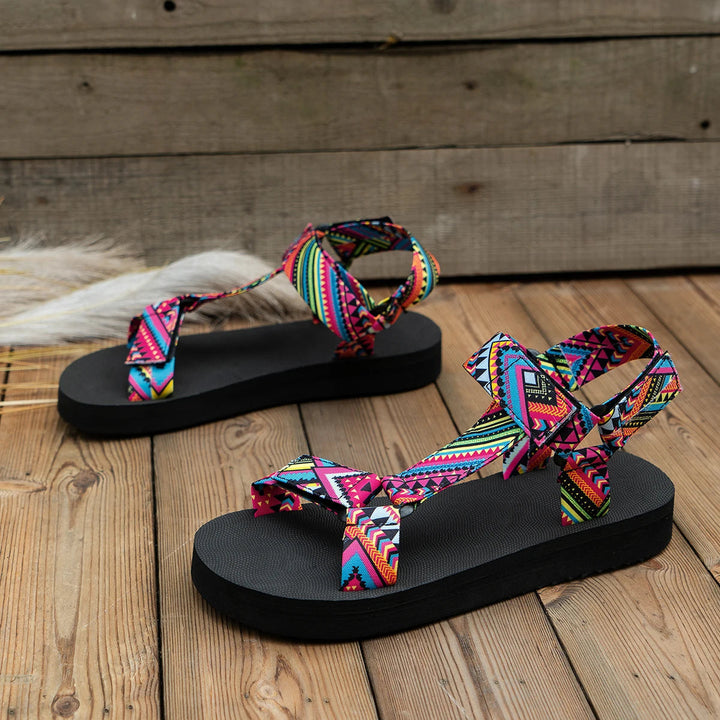 Light women's summer sandals with color play – Amélie-2.5-The Livary