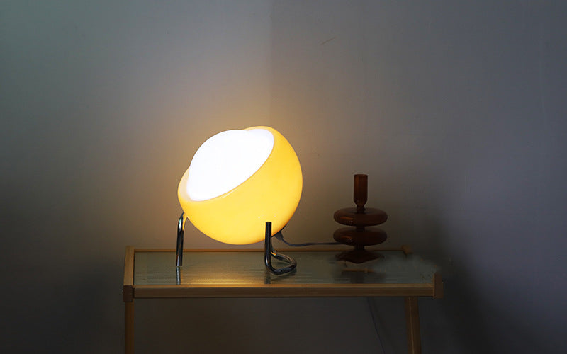 RETRO GLASS TABLE LAMP - ATMOSPHERIC NORDIC NIGHT LIGHTING-The Livary