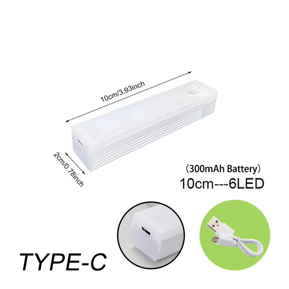 WIRELESS LED NIGHT LIGHT WITH MOTION SENSOR AND RECHARGEABLE BATTERY-The Livary