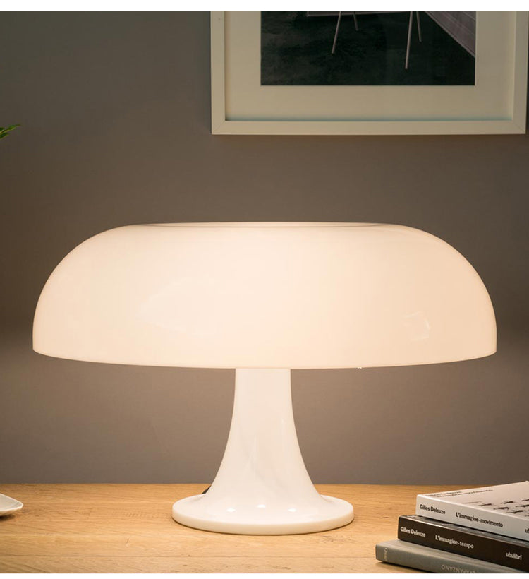 DESIGNER LED TOADSTOOL TABLE LAMP - MODERN MINIMALIST FOR BEDROOM & LIVING ROOM-Orange-EU Plug-The Livary