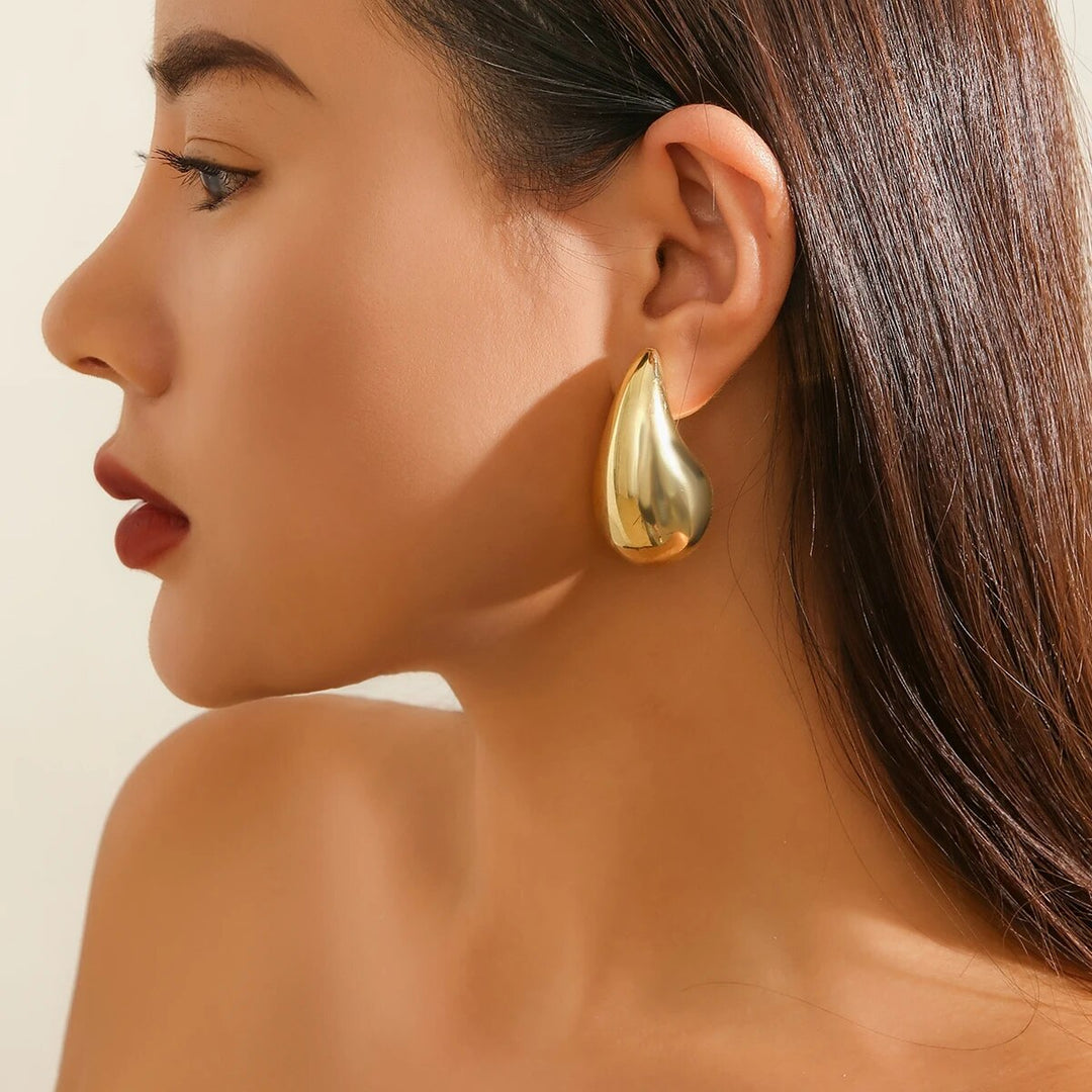 Vintage Teardrop Earrings - Aurielle-Gold-The Livary