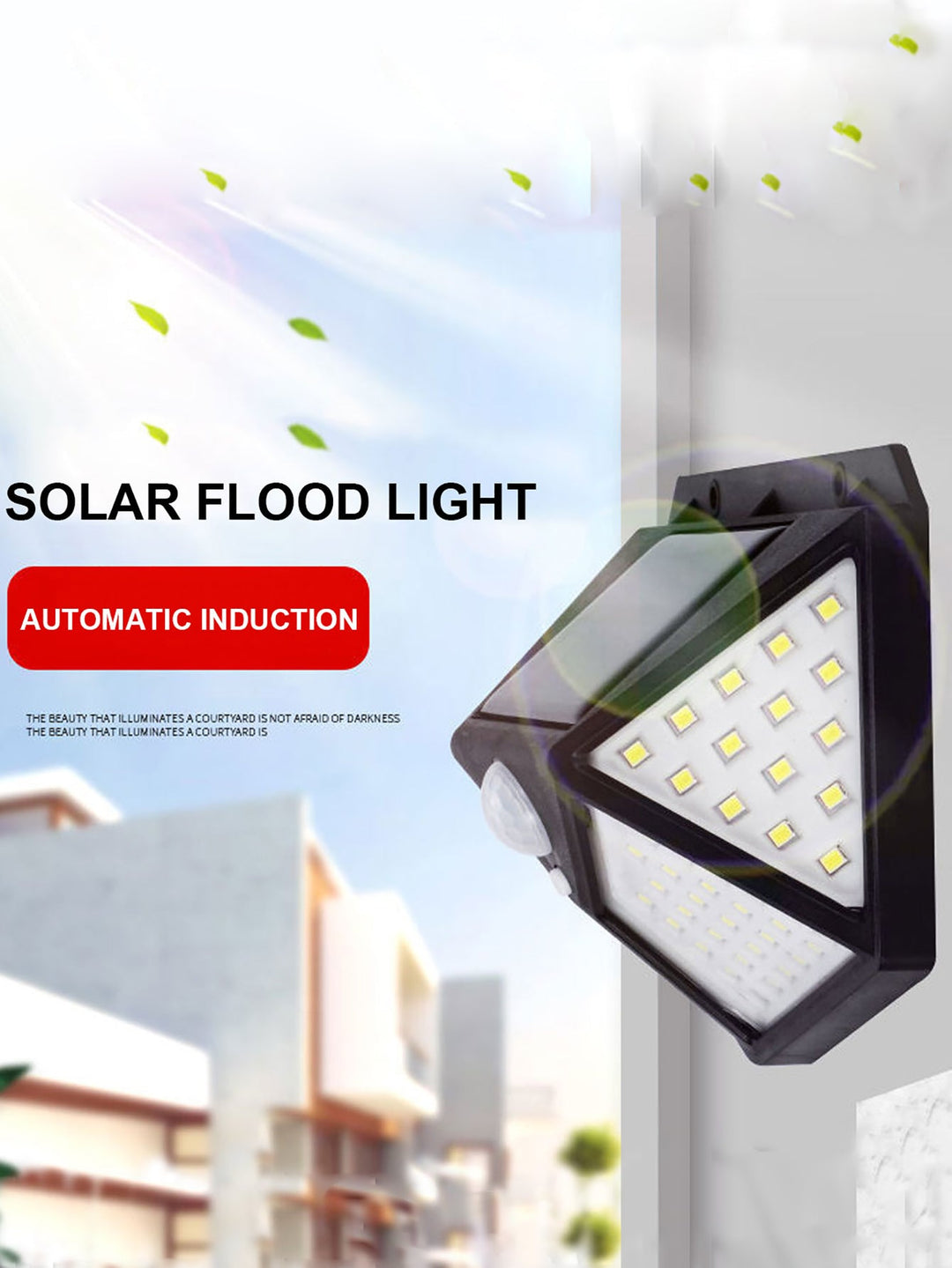 MULTIFUNCTIONAL SOLAR LAMP - WATERPROOF LED GARDEN LIGHTING WITH MOTION SENSOR-The Livary