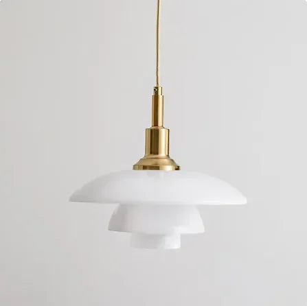 Glass Decorative Lamp - AuroraGlow-Hanger (Gold)-The Livary
