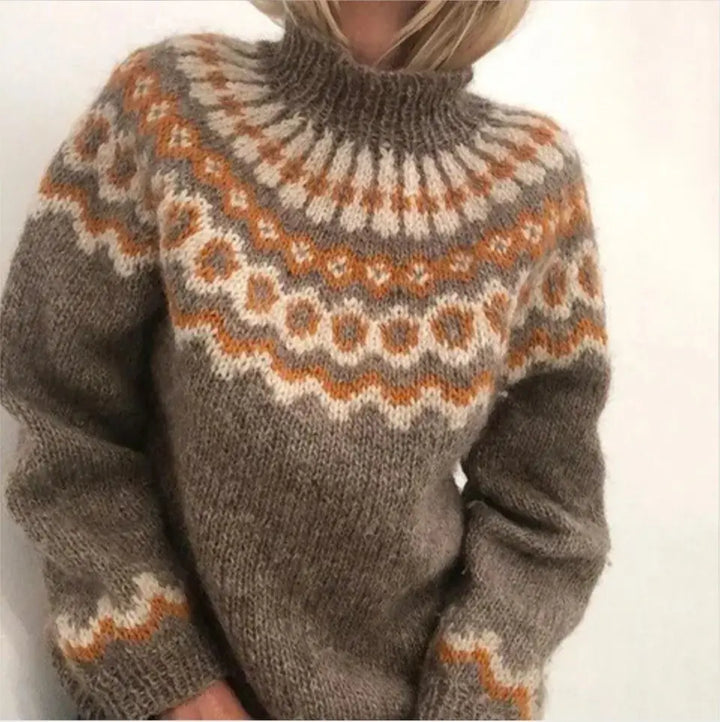 Stylish and Comfortable Sweater - Sofia-Brown-S-The Livary