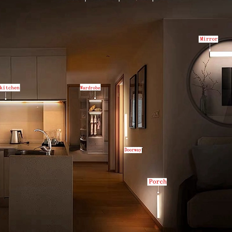 WIRELESS LED NIGHT LIGHT WITH MOTION SENSOR AND RECHARGEABLE BATTERY-The Livary