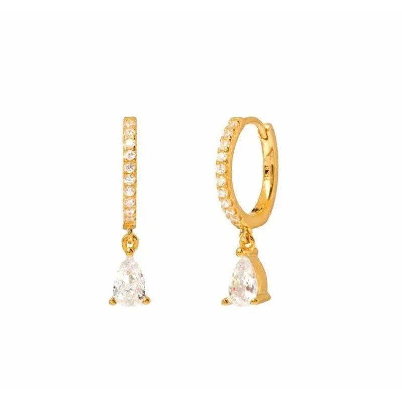 Versatile Earring Set - Aurora-Gold-Modern CZ Hoop-The Livary
