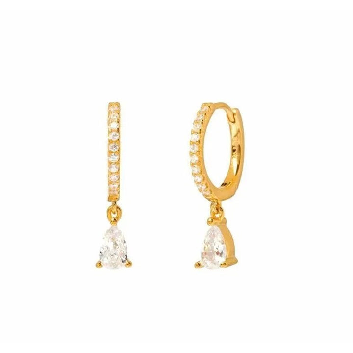 Versatile Earring Set - Aurora-Gold-Modern CZ Hoop-The Livary