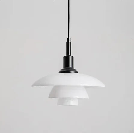Glass Decorative Lamp - AuroraGlow-Hanger (Black)-The Livary