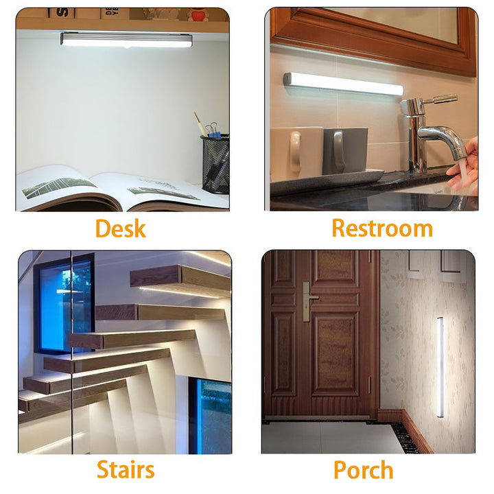 WIRELESS LED NIGHT LIGHT WITH MOTION SENSOR AND RECHARGEABLE BATTERY-The Livary
