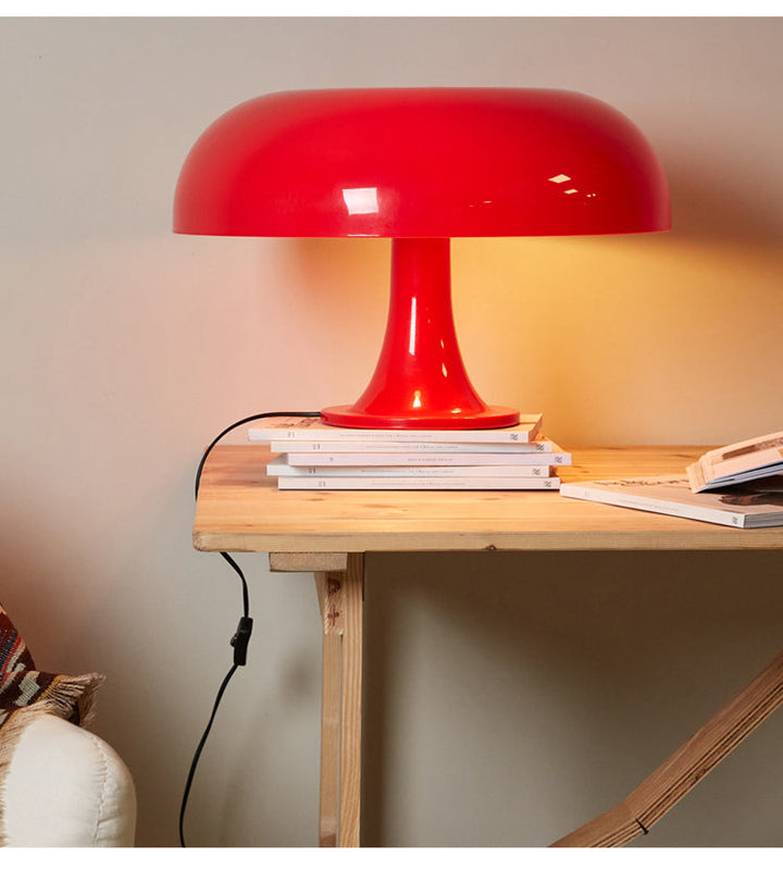DESIGNER LED TOADSTOOL TABLE LAMP - MODERN MINIMALIST FOR BEDROOM & LIVING ROOM-Orange-EU Plug-The Livary