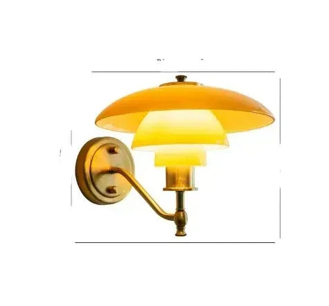 Glass Decorative Lamp - AuroraGlow-Wall lamp (Gold)-The Livary