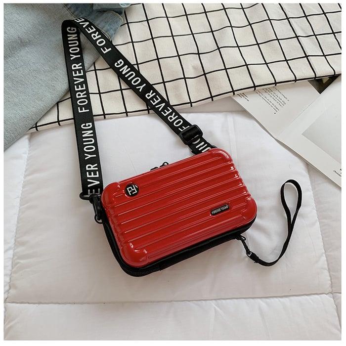 Compact and Stylish Mini Travel Bag for Women - LunaBag-Red-The Livary