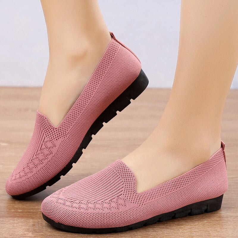 Comfortable & Breathable Women's Slip-On Everyday Shoes with Arch Support – Leona-Pink-3-The Livary