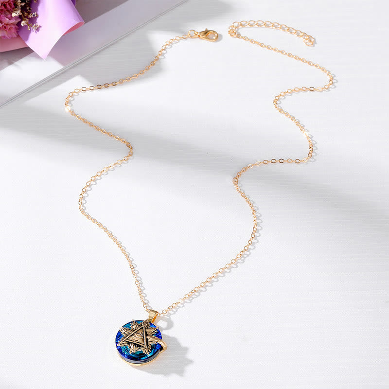 "You will always be protected" - Evil Eye Necklace-Evil eye#Sun-The Livary
