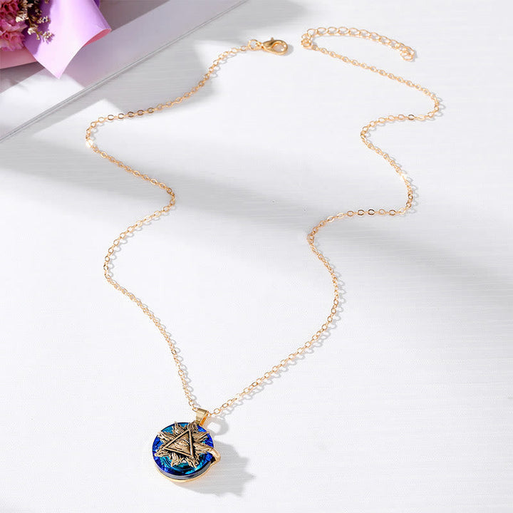 "You will always be protected" - Evil Eye Necklace-Evil eye#Sun-The Livary