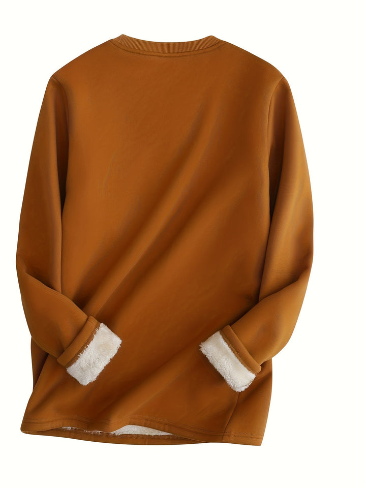 Comfy Fleece Sweatshirt - Liona-Pink-S-The Livary