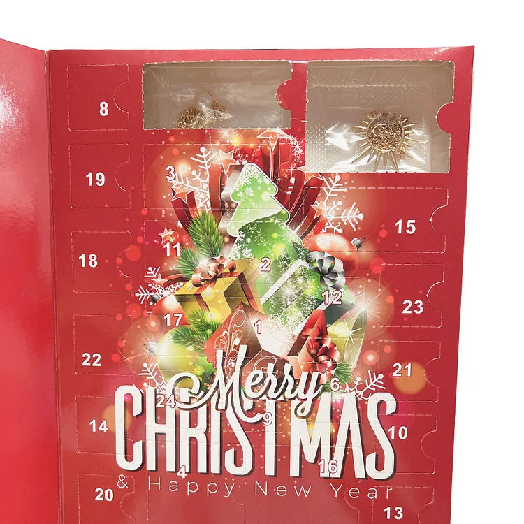 Gold/Silver Jewelry Advent Calendar - Livia-Box A-The Livary