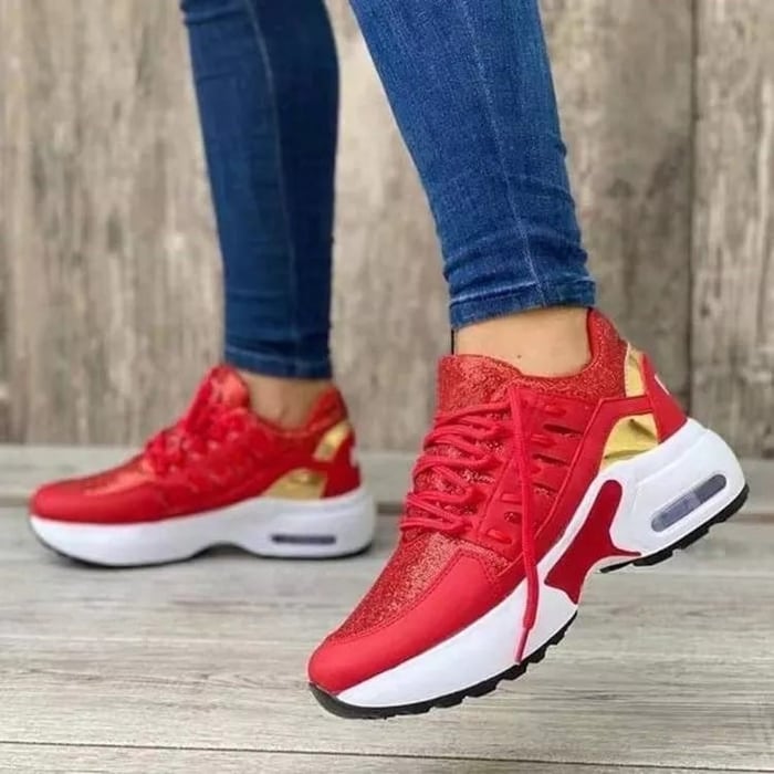 Trendy Orthopaedic Comfort Shoes - Livia-Red-3.5-The Livary