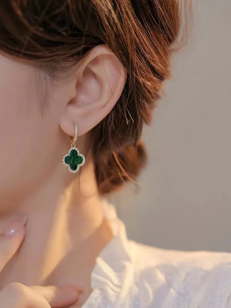 Clover Earrings - Clara-Green-The Livary