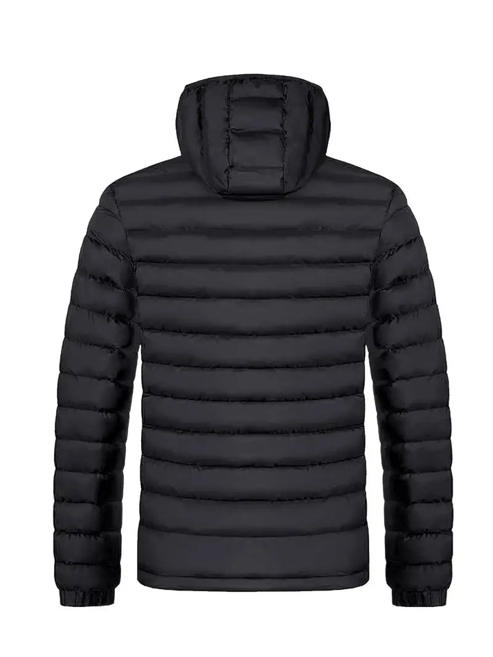 Ladies Winter Puffer Jacket with Hood - Arwen-Black-S-The Livary