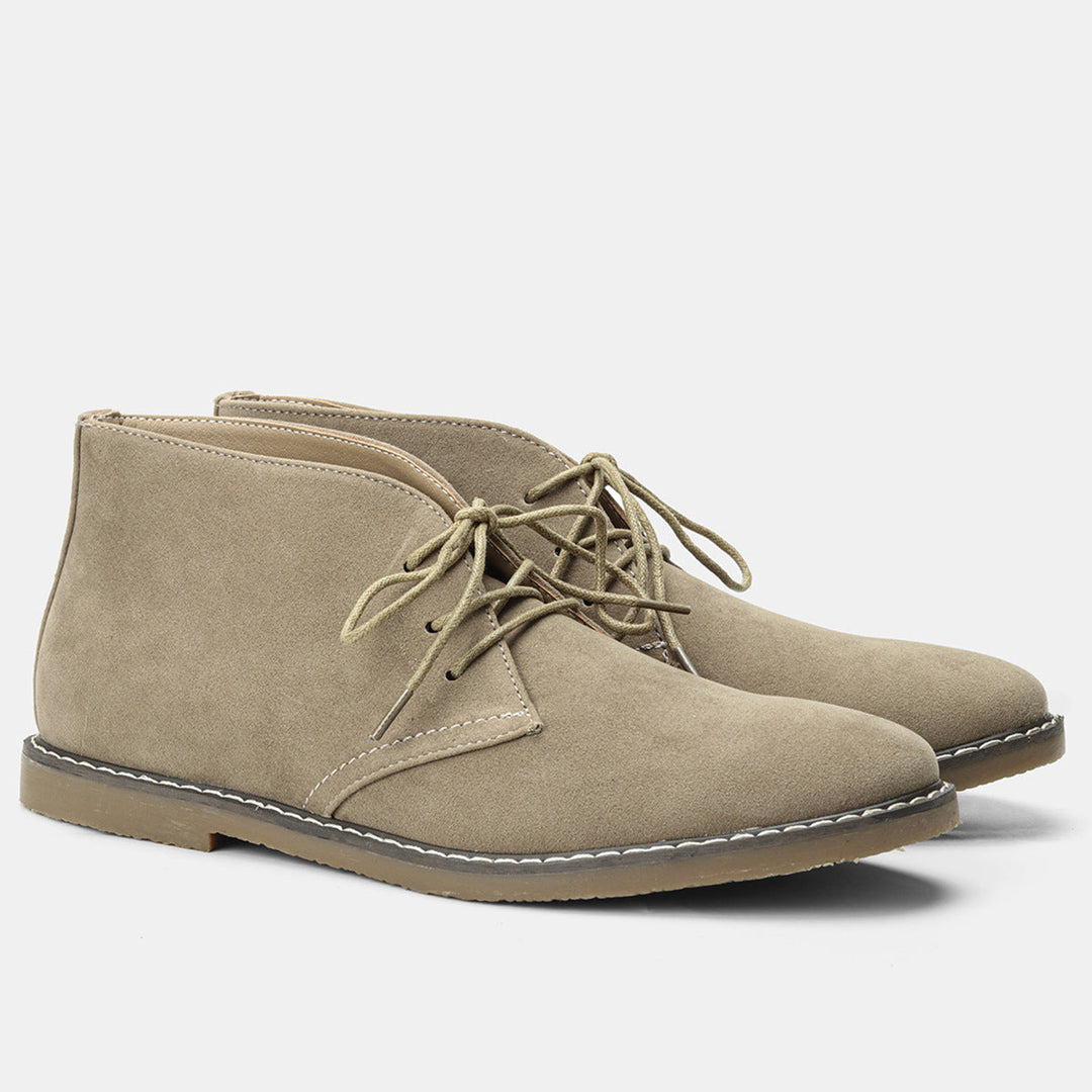 Timeless Desert Boots in Vintage Style for Men - Hugo-Sweden Khaki-6-The Livary