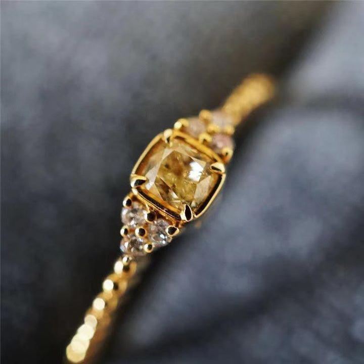 Soft Natural Citrine Ring - Alina-Citrine-The Livary
