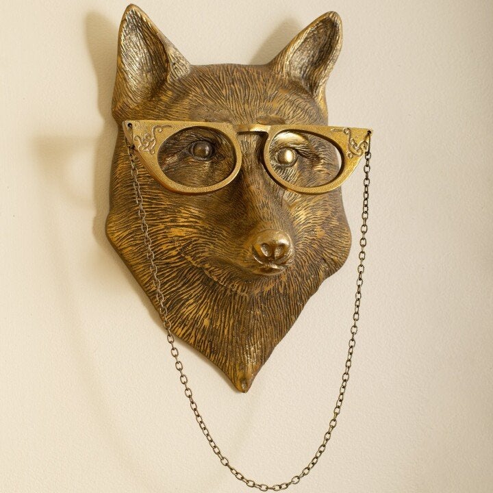 Playful Animal Head Wall Decoration - WallCritters-Fox-The Livary