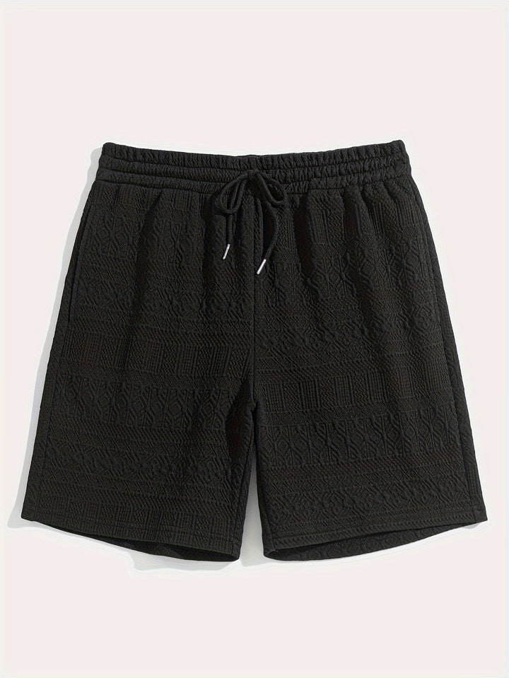 Men's Summer Shorts Basic Look with Drawstring Comfort - Finn (Buy 1 Get 1 FREE)-Black-S(46)-The Livary