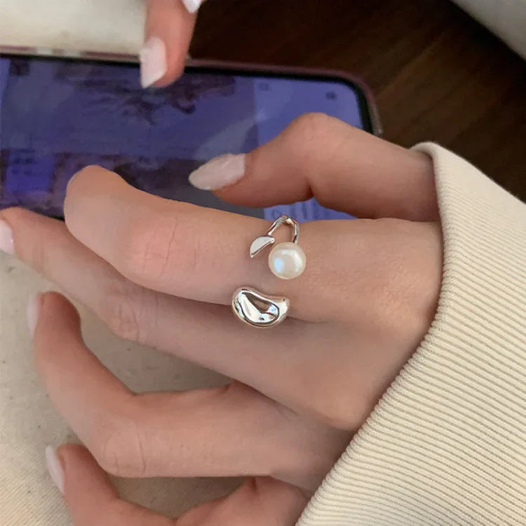 Pearl Tree Adjustable Ring - Elin-The Livary
