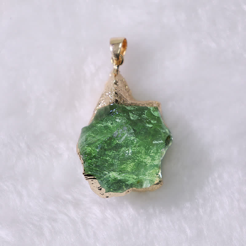 Fine Natural Moldavite Necklace - Lyra-The Livary