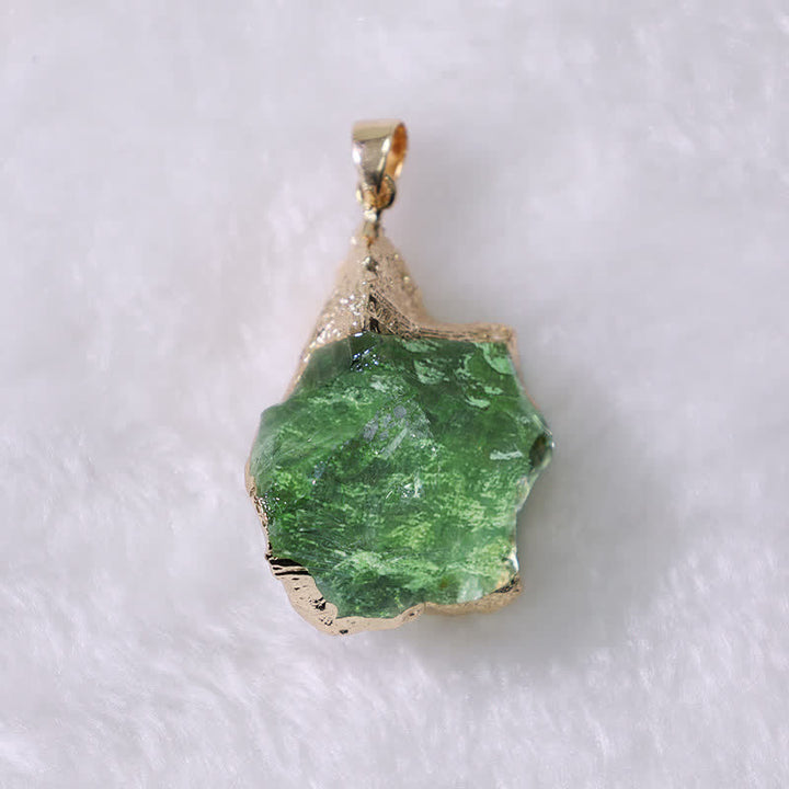 Fine Natural Moldavite Necklace - Lyra-The Livary