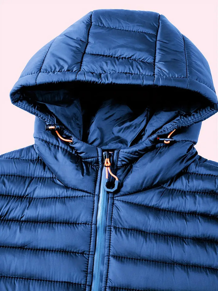Ladies Winter Puffer Jacket with Hood - Arwen-Black-S-The Livary