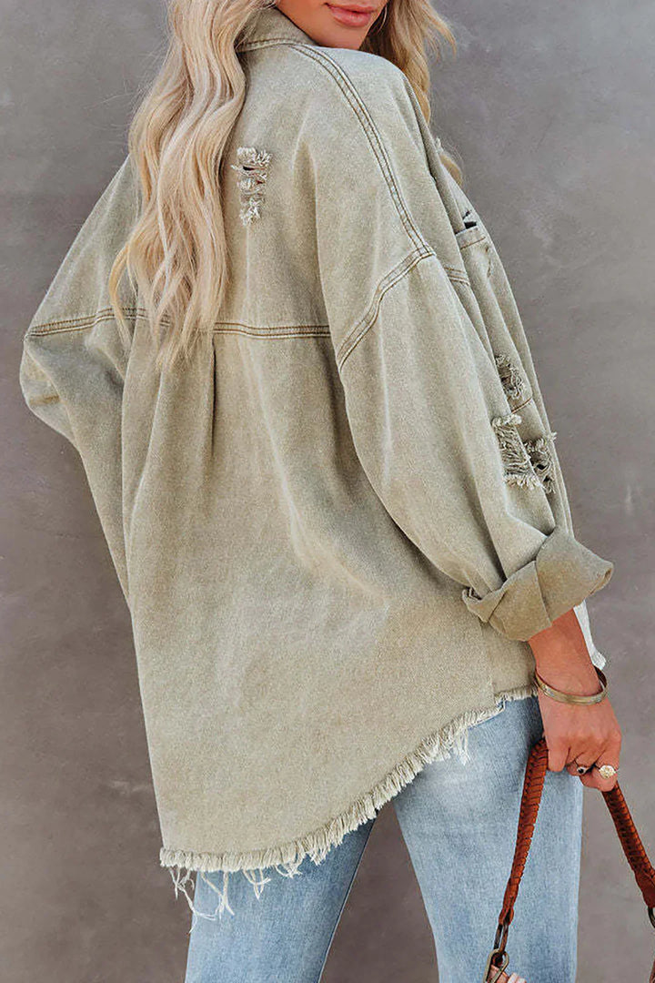 Denim jacket with character – Leona-S-The Livary